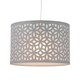 image 3 of Set of 2 Grey Laser Cut 30cm Pendant Lightshades | Grey | Large | 2
