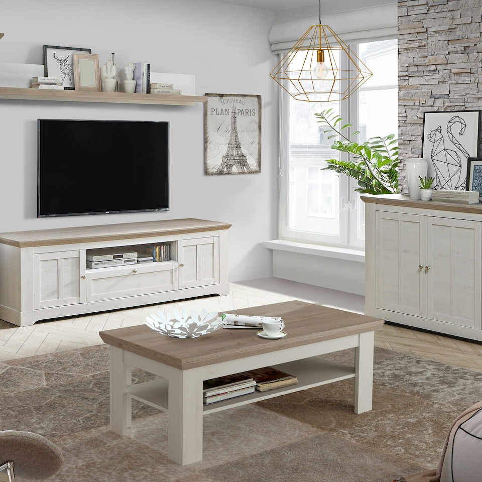 image 1 of Illopa Coffee Table in Oak Nelson/Snowy Oak