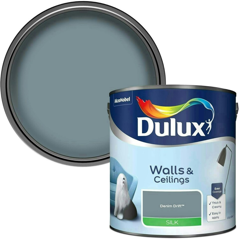 image 1 of Dulux Silk Denim Drift 2.5L Paint