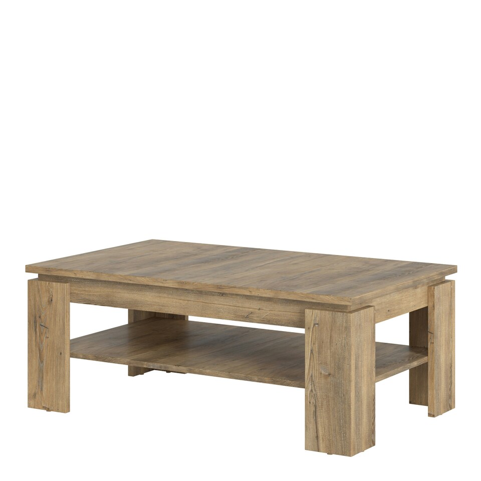image 1 of Rapallo Large Coffee Table in Chestnut and Matera Grey