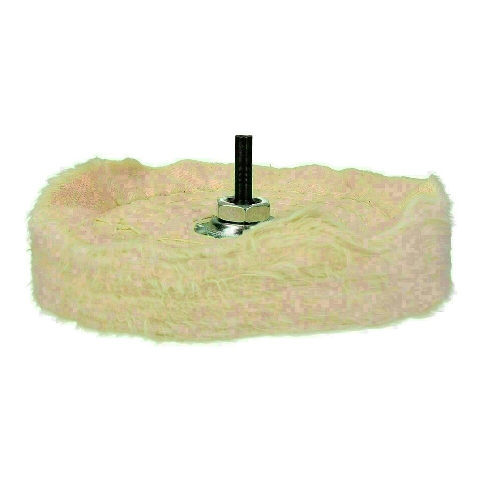 image 1 of 6" 150mm Soft Polishing Buffing Mop Cleaning Wheel with 6mm Spindle Drill Use