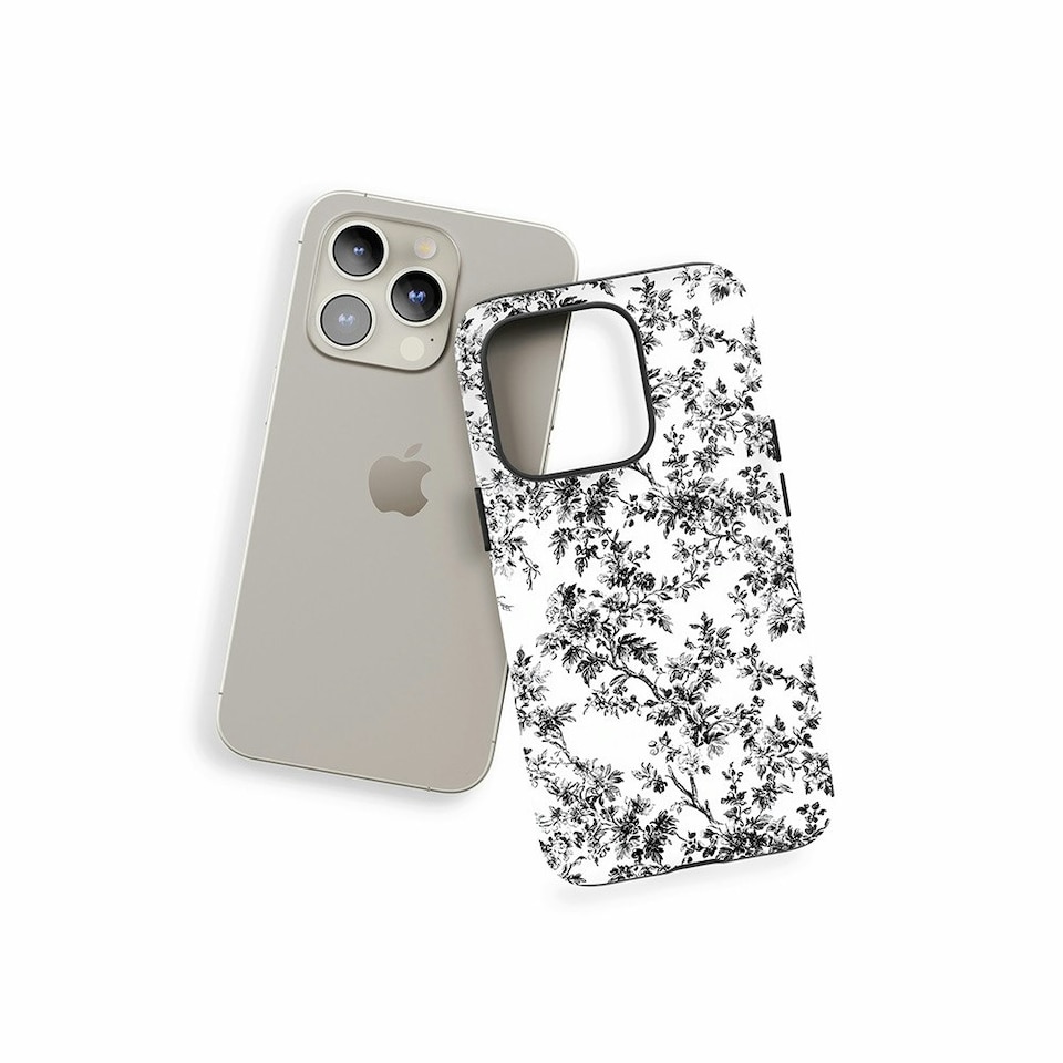 image 1 of Mono Floral Phone Case | Black | iPhone 16
Magsafe | iPhone 16
Magsafe