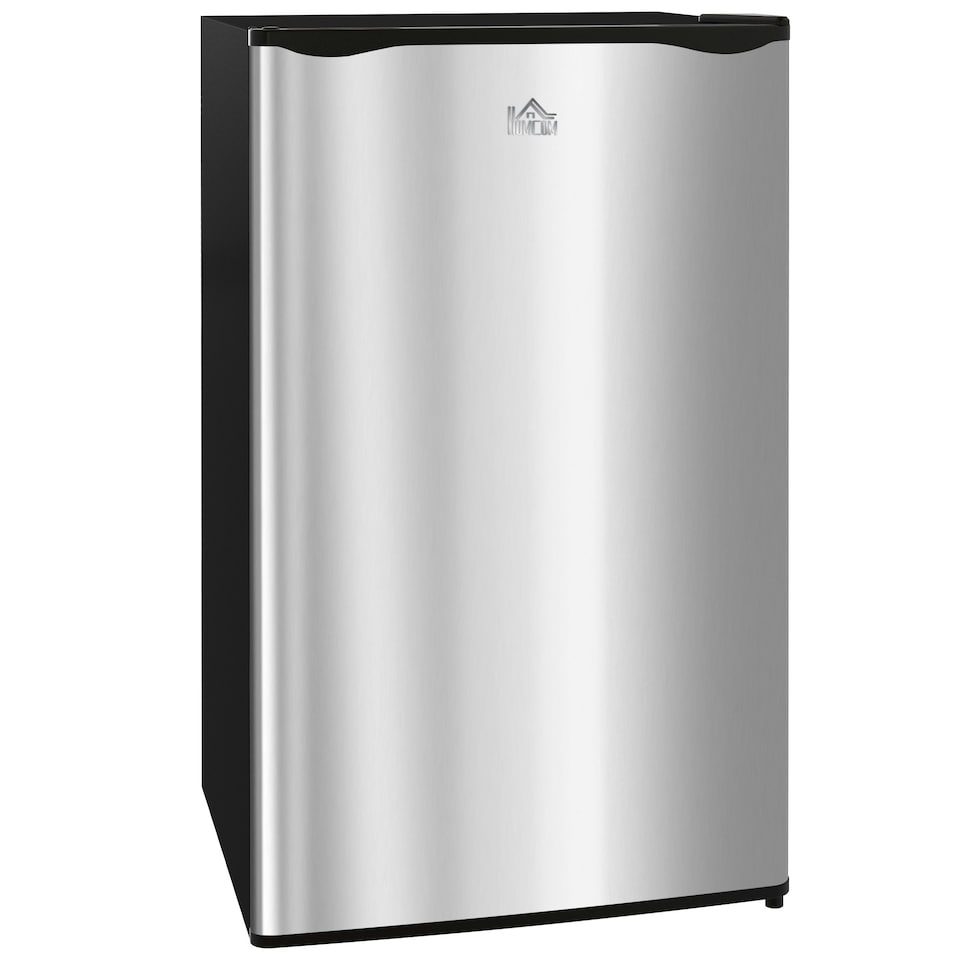 image 1 of HOMCOM 91L Freestanding Under Counter Fridge Silver Tone | Black | 84H x 47.5W x 44.2Dcm