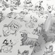 image 3 of Pooches White Wallpaper White | White