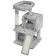 image 1 of Yaheetech 92 cm Cat Tower with Double Condos Light Grey