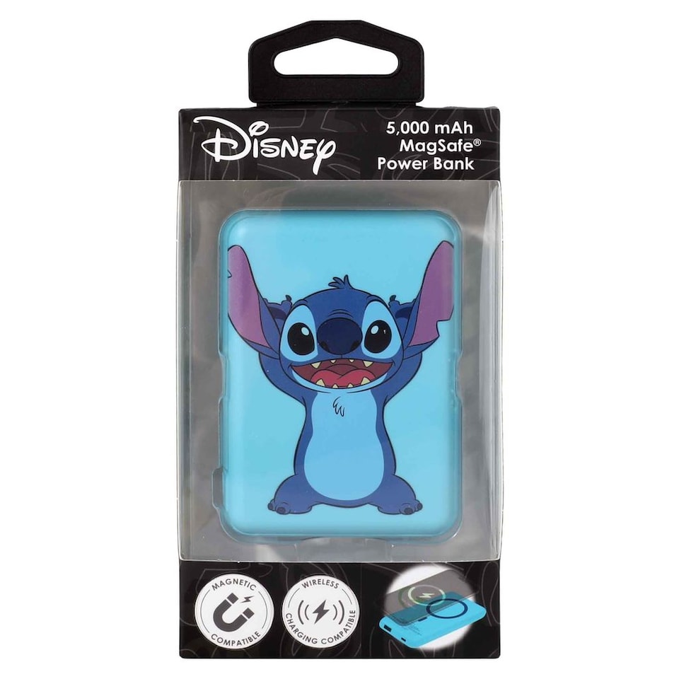 image 1 of Stitch 5000Mah Magnetic Power Bank In Your Face