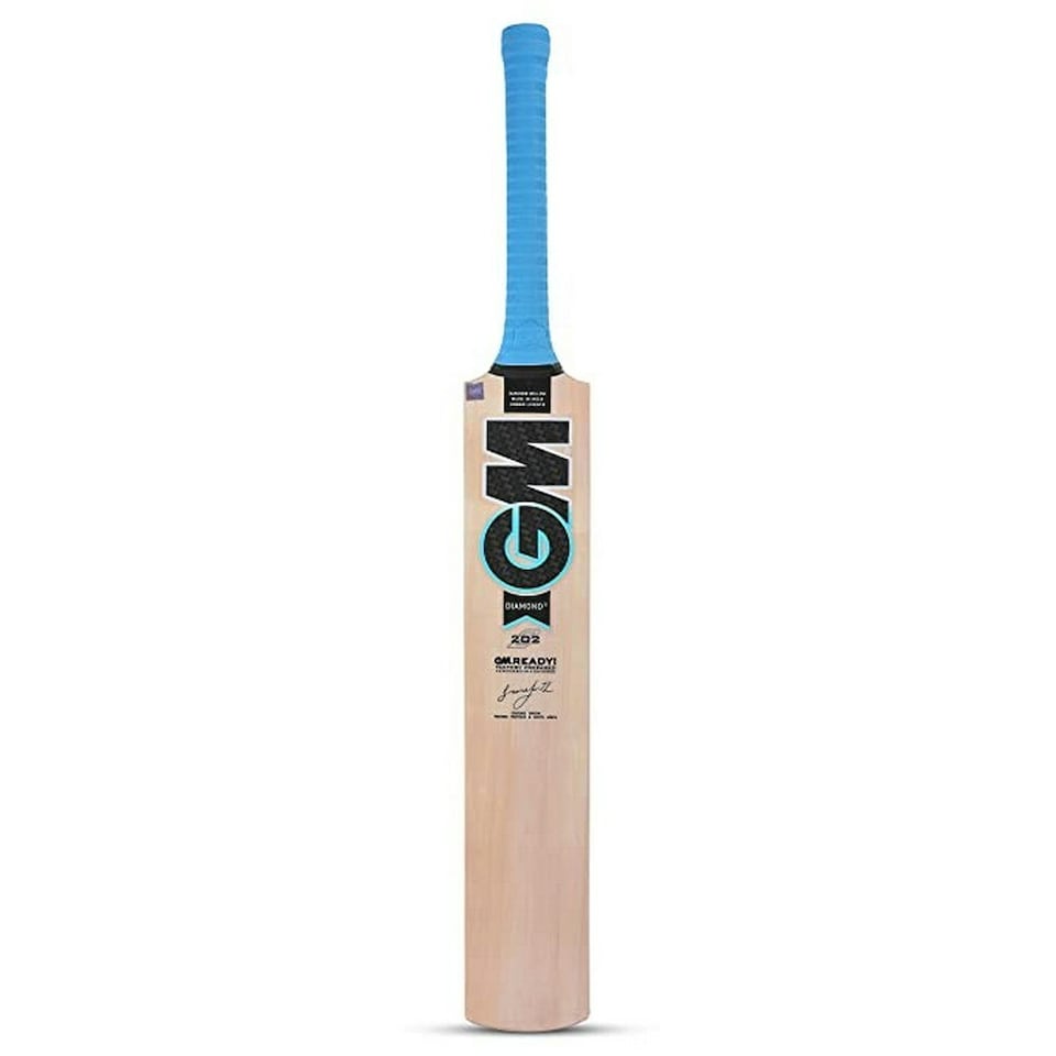 image 1 of Gunn And Moore Diamond 202 Cricket Bat - Cream/White/Blue - 4