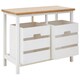 image 5 of Interiors By Premier Compact Design 2 Drawer Bench, Modern Design Chest Of Drawers For Livingroom, Minimalist Storage Chest White