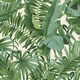 image 1 of Fine Decor A-Street Palm Leaf Wallpaper - Green/Cream - 32.1ft x 21in Green