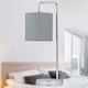 image 6 of First Choice Lighting Chrome Arched Table Lamp Base Only Chrome