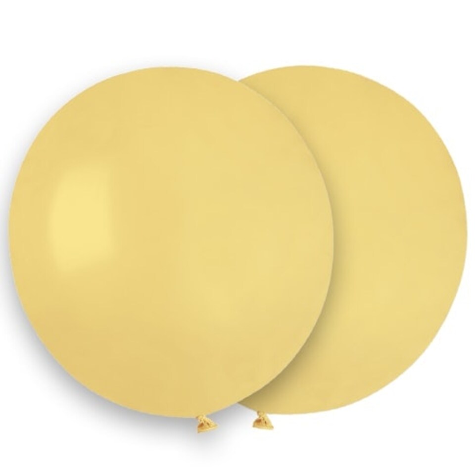 Baby Yellow Biodegradable Latex Balloons 48cm / 19 in - Pack of 25