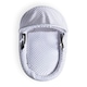 image 5 of Clair de Lune White Dimple Grey Wicker Moses Basket With Grey Rocking Stand