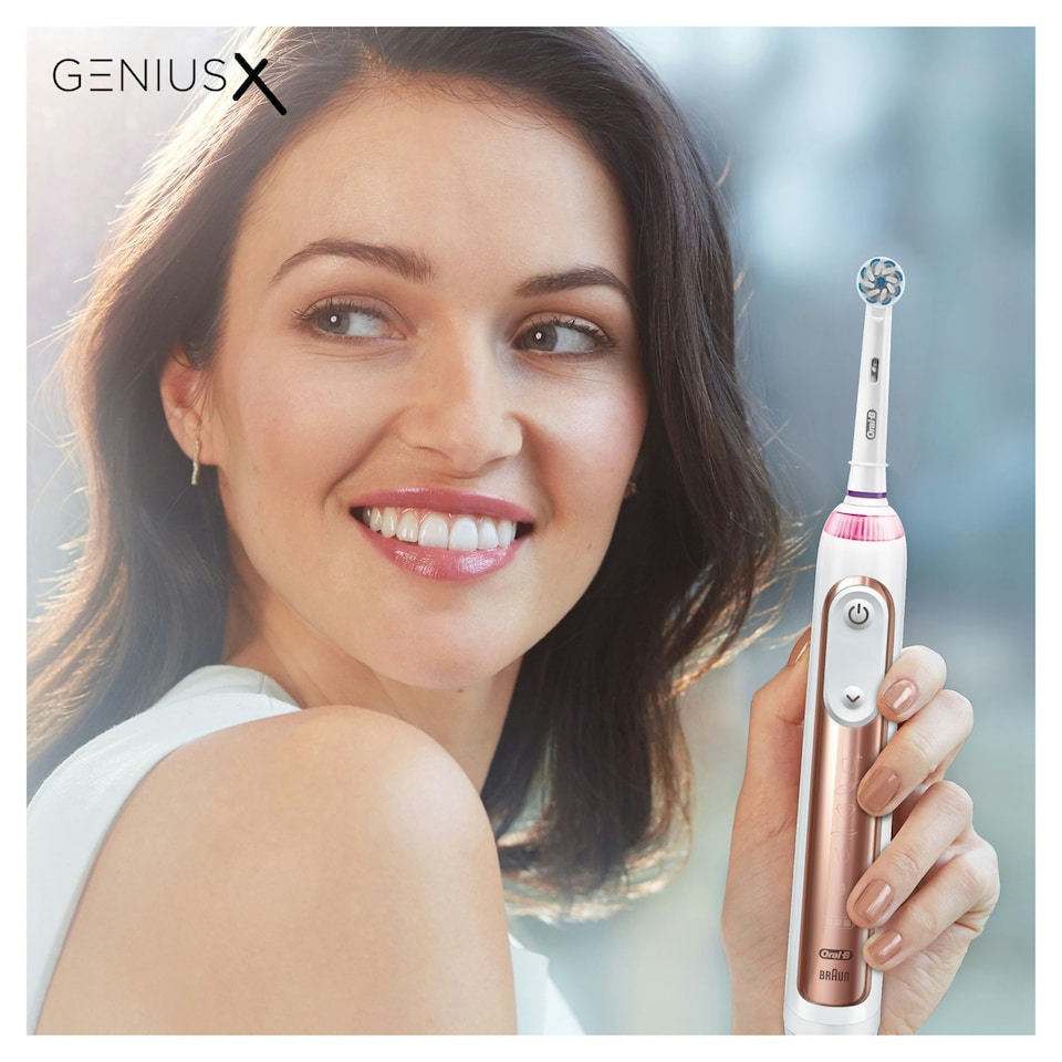 image 1 of Oral-B Genius X Rose Gold Electric Toothbrush
