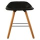 image 1 of Interiors by Premier Black Faux Leather Bar Stool, Comfortable Seating Bar Stool with Back, Easy to Clean Kitchen Bar Stool