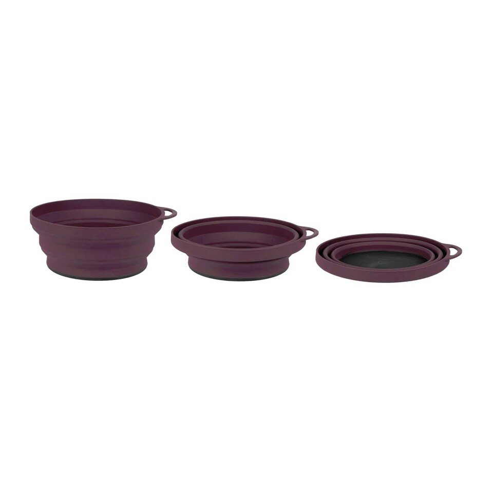 image 1 of Lifeventure Ellipse Silicone Collapsible Bowl - Purple