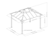 image 8 of Sunjoy 3m x 3m Wooden Garden Gazebo Pavilion, Anthracite