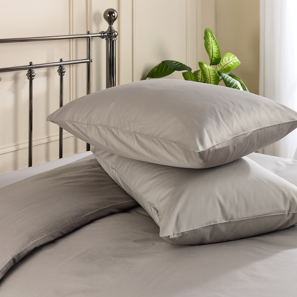 image 1 of Hotel Pure Luxury 5 Star Classic Pillowcase - Pair Grey | Grey