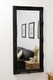image 2 of Large Black Antique Style Salon Wall Mirror Rectangle 5Ft5 x 2Ft7 165 x 79cm | Black