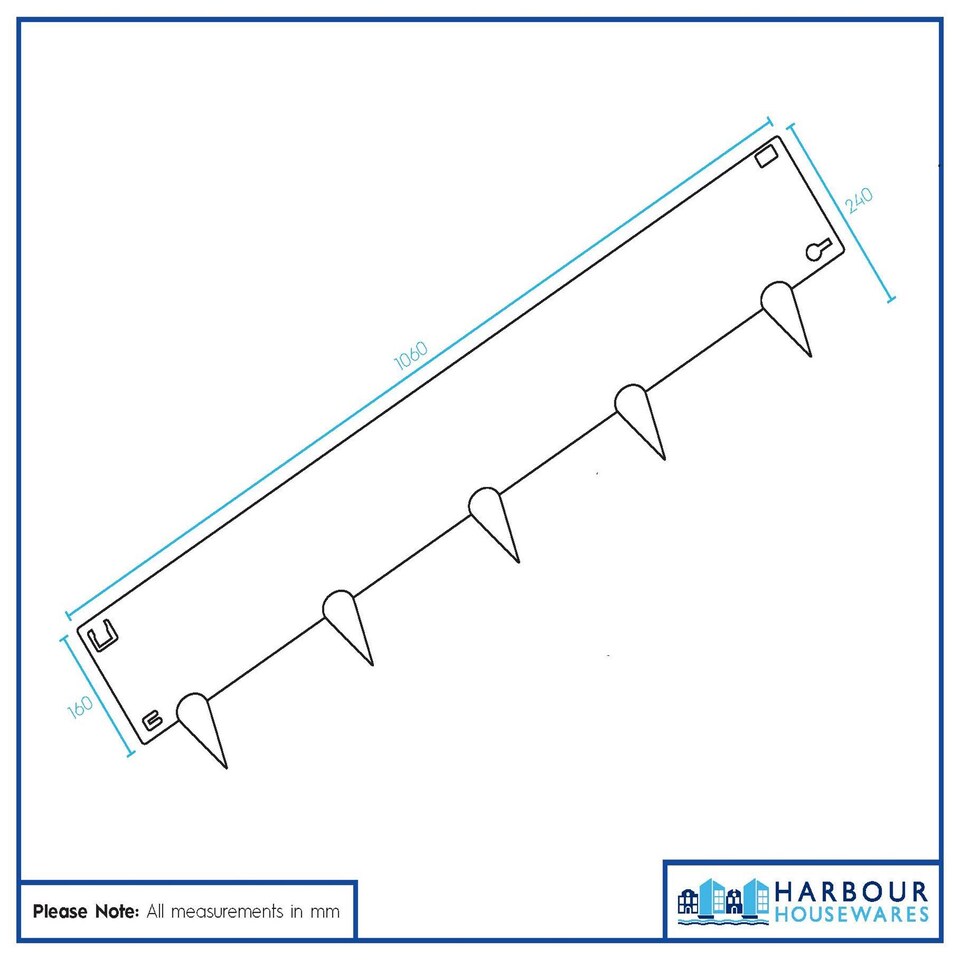 image 1 of Harbour Housewares 5pc Steel Lawn Edging Set - 5m x 16cm - Anthracite