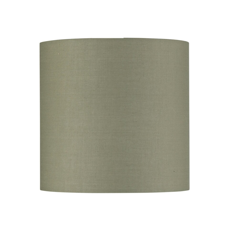 image 1 of Set of 2 Sage Green Textured Cotton 17cm Table Lamp Shades Green