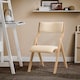 image 2 of SoBuy FST40-W,Folding Dining Chairs Wooden Padded Chair with Backrest
