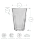 image 3 of Duralex Picardie Water Glass without Filling Mark, 360ml, Pack of 6 | Multi | Clear