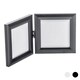 image 1 of Nicola Spring Folding 2 Photo Frame - 4 x 4" - Black
