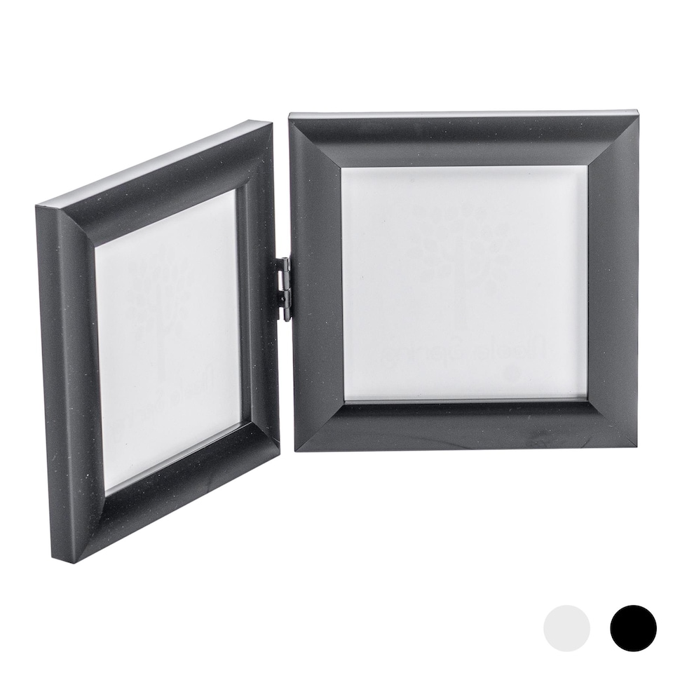 image 1 of Nicola Spring Folding 2 Photo Frame - 4 x 4" - Black