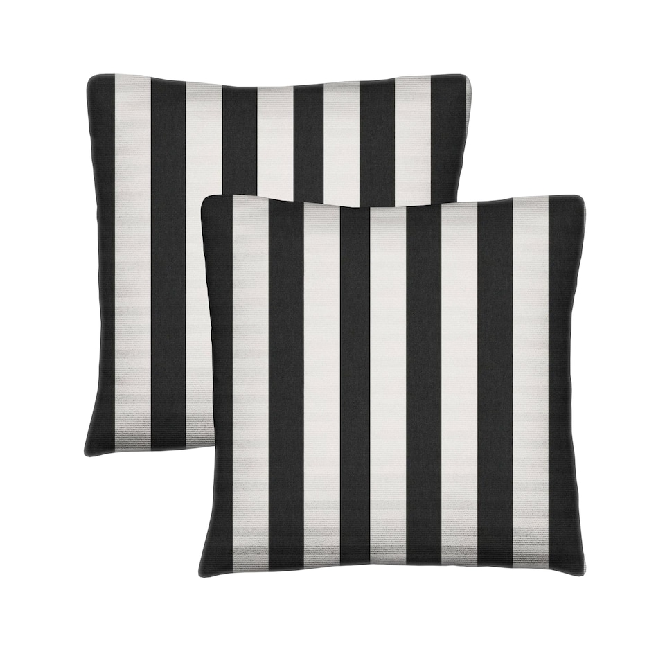 image 1 of Covers&All Sunbrella Throw Pillows Pack Of 2, Square 16 in x 16 in, Cabana Classic