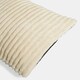 image 6 of OHS Ribbed Fleece Rectangular Soft Warm Cosy Plump Plush Pet Dog Cat Cushion Bed, 80x60cm Cream | L