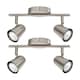 image 1 of Set of 2 Travale - Satin Nickel 2 Way Adjustable Spotlight Fittings