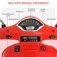 image 4 of HOMCOM Kids Ride On Licensed Vespa Motorcycle 6V Boys Girls MP3 Music LED Lights