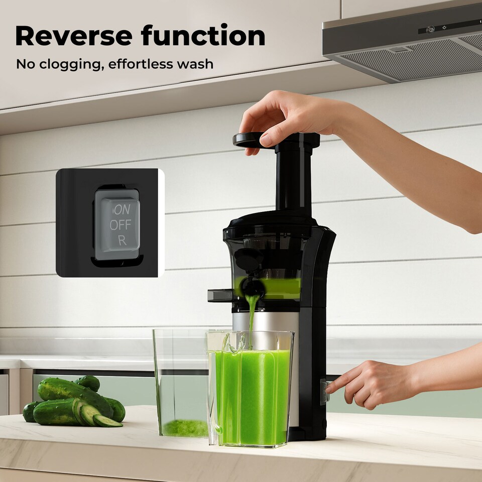 image 1 of Spector Slow Juicer Quiet Cold Press Easy Clean Household Juice Extractor