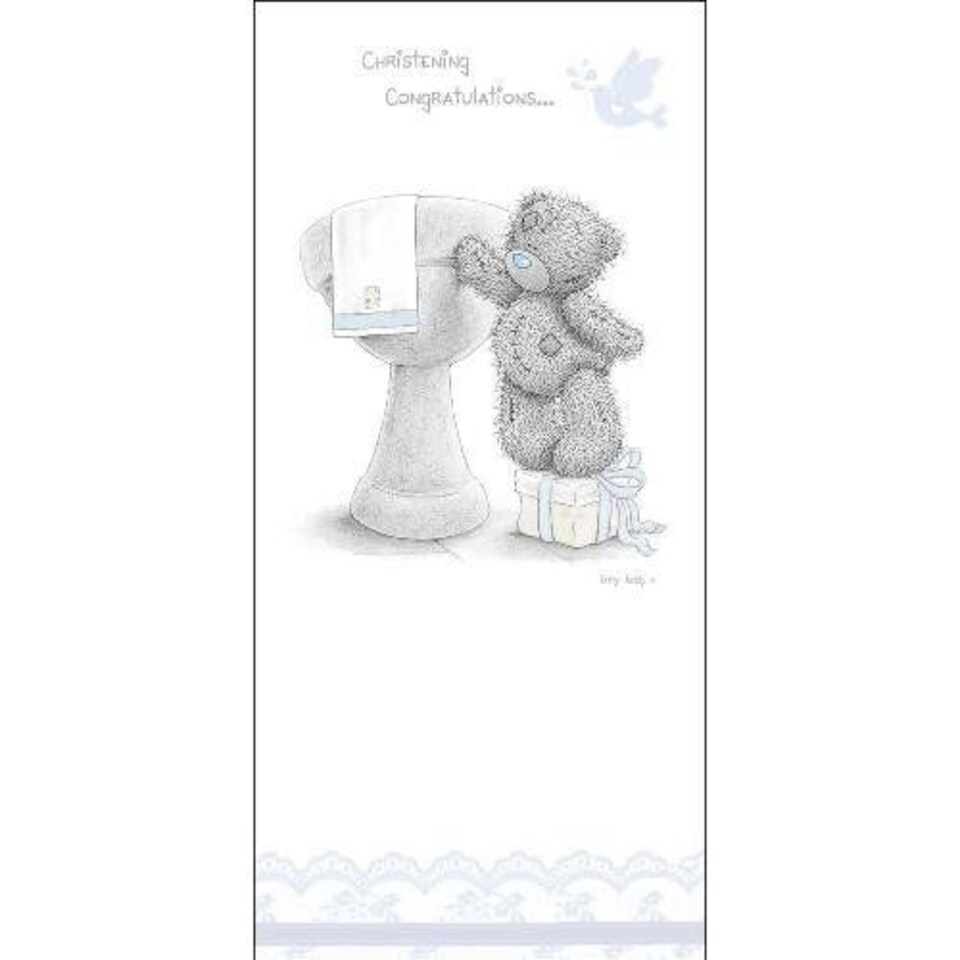 image 1 of Christening Congratulations Me to You Bear Card
