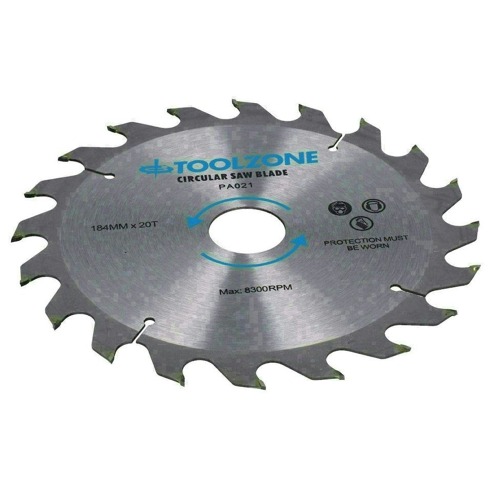 image 1 of 184mm TCT Circular Saw Blades Coarse - Fine 20 24 40 Teeth + Adaptor Rings 60pc
