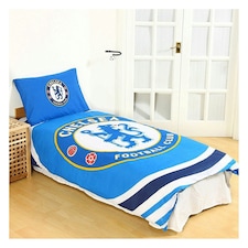 Chelsea FC Pulse Duvet Cover Set - Sky Blue - Single