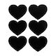 image 4 of Nicola Spring Heart Glass Storage Jar Labels - 6.5 x 5cm - Black - Pack of 6