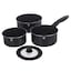 Aquamarine - 4 Pcs Saucepans with Lid