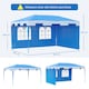 image 7 of Outsunny 4 x 3 m Garden Gazebo Outdoor Canopy Marquee Party Tent Blue