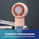 image 5 of GEEPAS Handheld Portable Mini Fans Pack of 2(Pink & Cream)