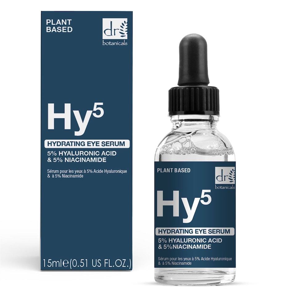image 1 of Dr Botanicals Anti-Ageing Hydrating Eye Serum with 5% Hyaluronic Acid & 5% Niacinamide 15ml for Plumping and Moisturising