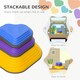 image 5 of AIYAPLAY 6PCs Kids Stepping Stones, Non-Slip Stackable River Stones