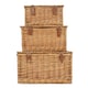 image 1 of Set of 3 Light Steamed Windsor Wicker Basket | Brown | Brown