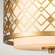image 5 of Ziggy Cylindrical Pendant Ceiling Light, Lacquered Gold