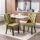 image 1 of Romsey Set of 2 Modern Velvet Dining Chairs with Knocker Ring
