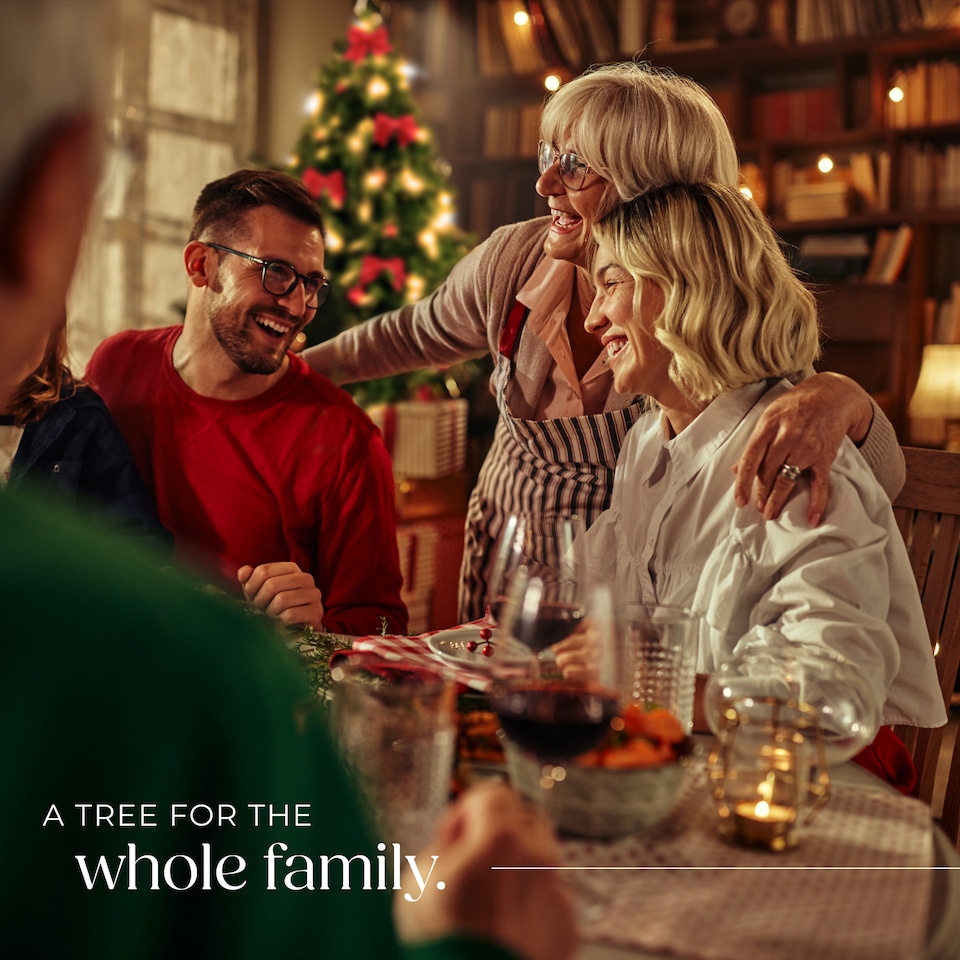 image 1 of Christmas Tree Dasher - artificial Christmas tree in green with lifelike look | Green | green | 1