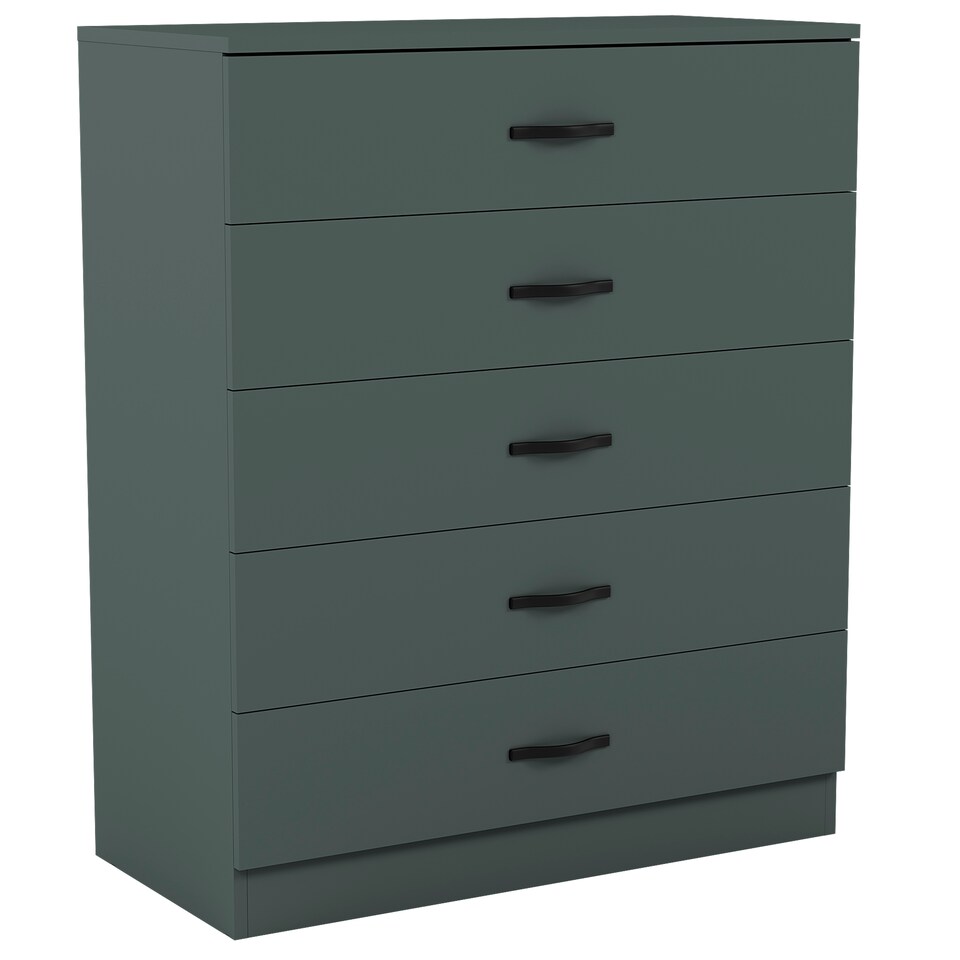 image 1 of Vida Designs Riano 5 Drawer Chest, Green