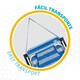 image 5 of Beach Chair Aktive Foldable Blue 44 x 72 x 35 cm (4 Units) N/A