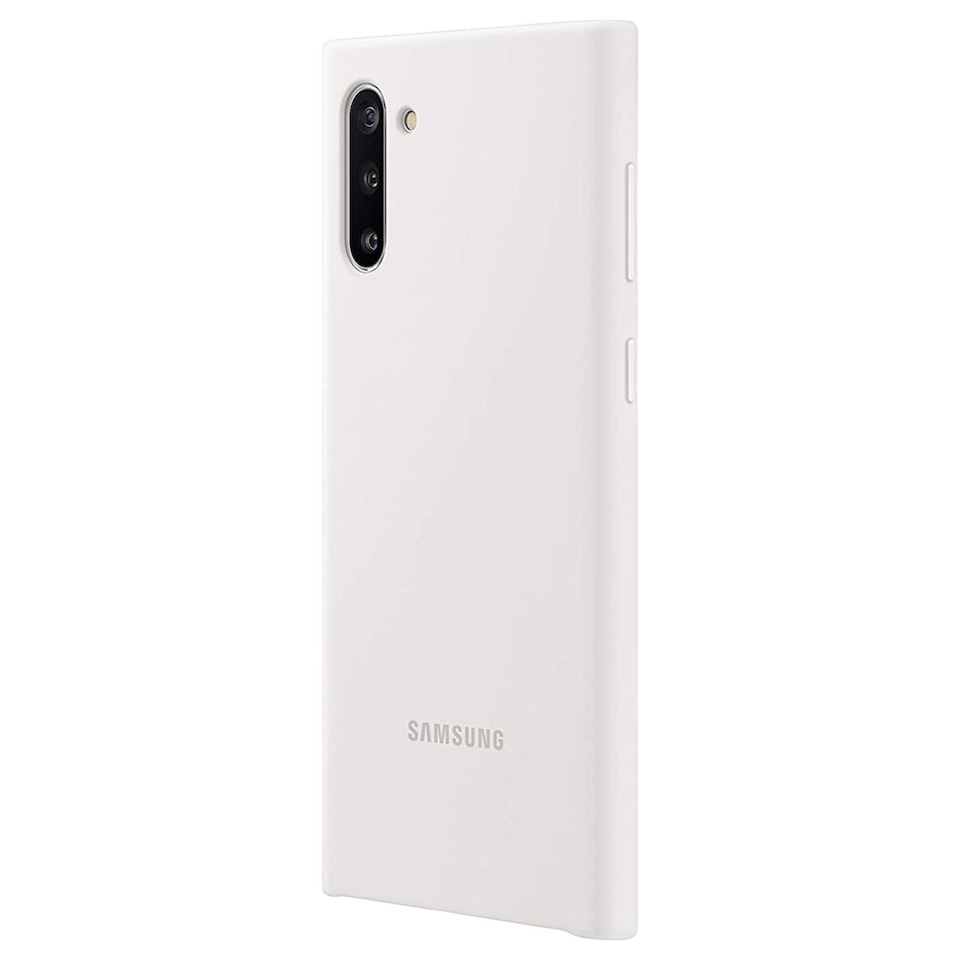 image 1 of Samsung Galaxy Note 10 Silicone Cover White - EF-PN970TWEGWW