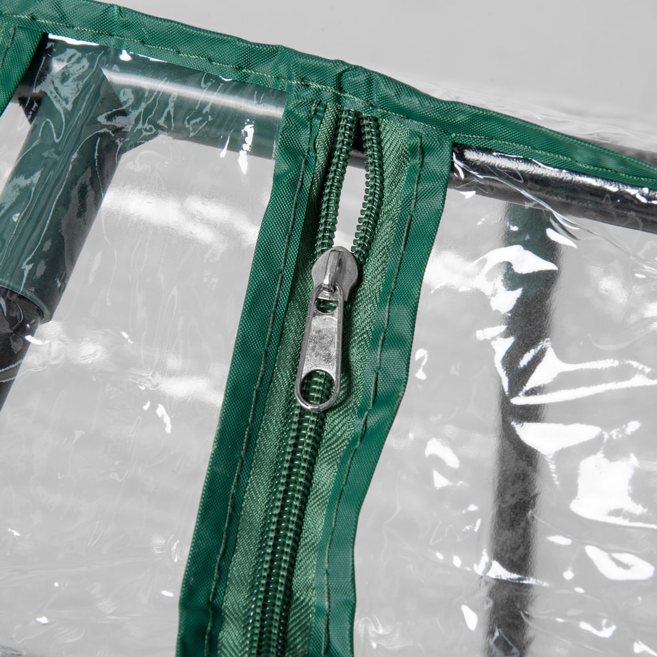 image 1 of Outsunny Greenhouse Plants Foil Tomato Vegetable House W 2 Windows White